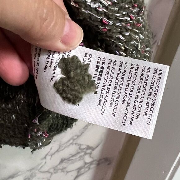 Anthropologie Pilcro Textured Cowlneck Sweater Sz S/P - Picture 9 of 11